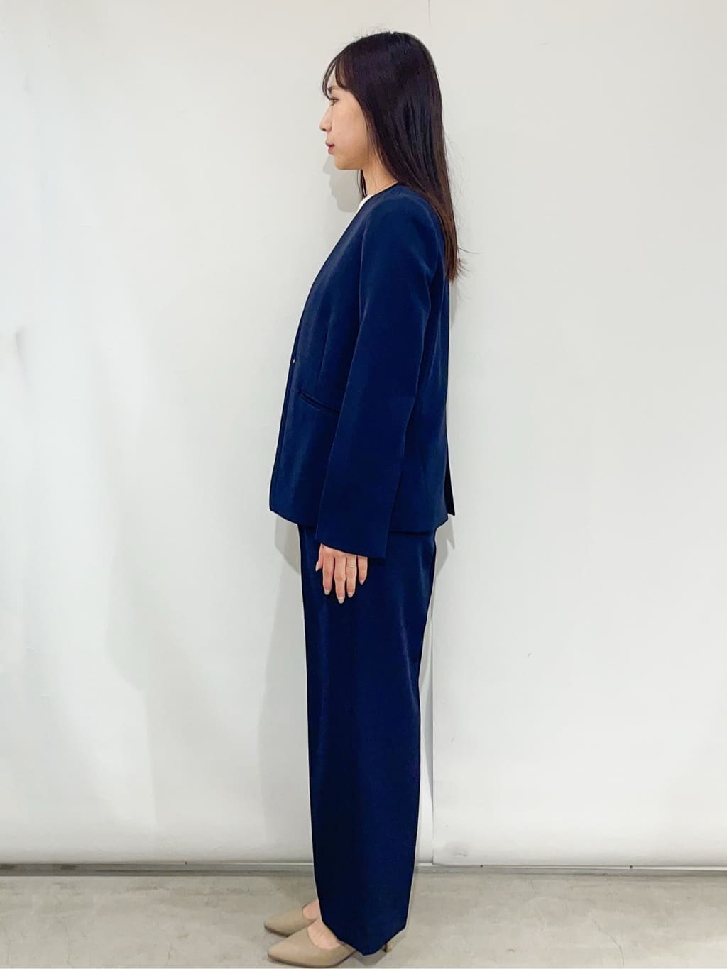 sayaさんの「OPAQUE.CLIP｜ボートネックニット／エクストラファインメリノウール【THEシリーズ／洗濯機OK】」を使ったコーディネート