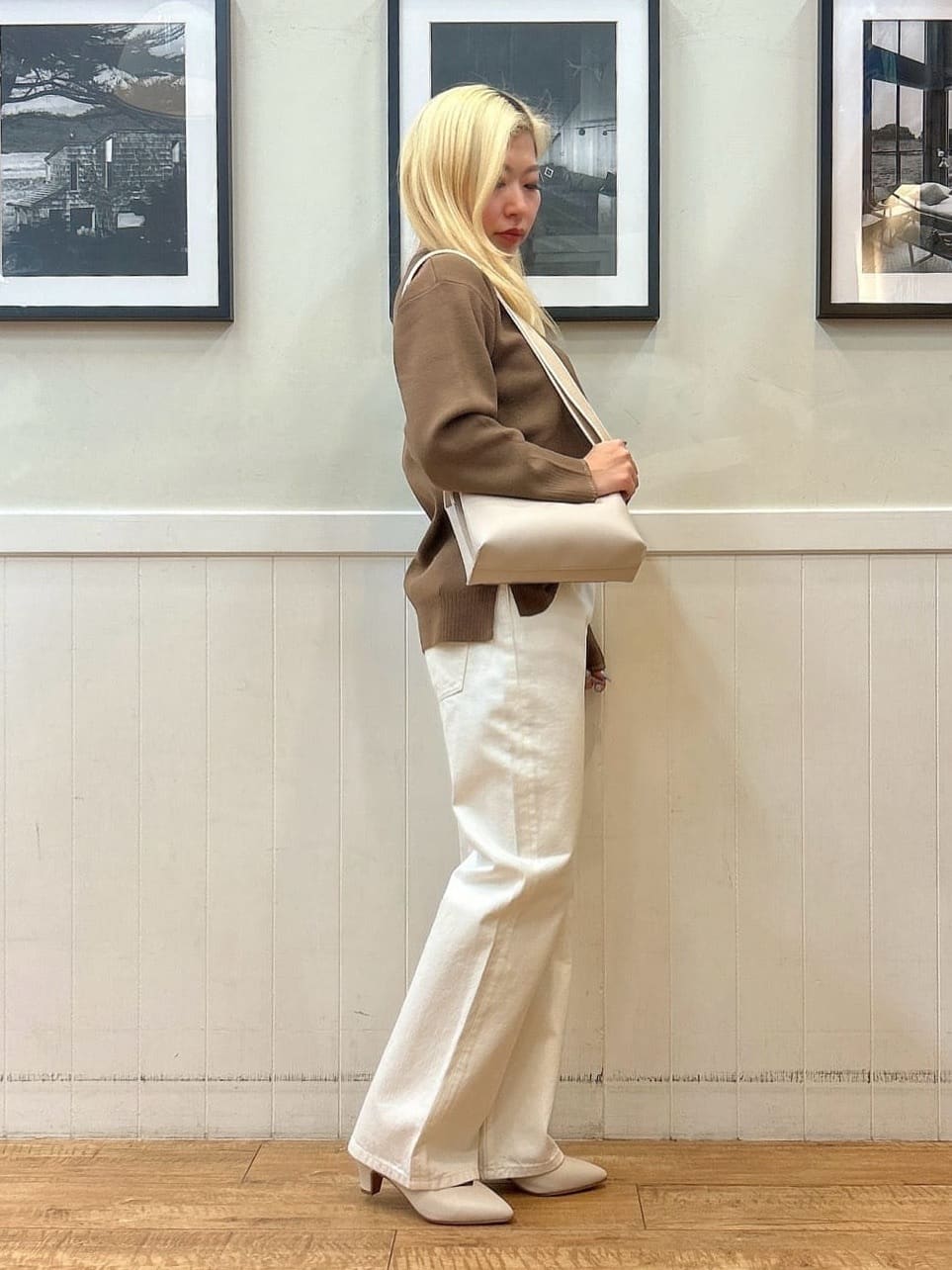 あんこさんの「SHOO･LA･RUE｜【SHOO・LA・RUE DENIM/SS-LL】程よい厚みの ストレートデニムパンツ（10.5オン」を使ったコーディネート