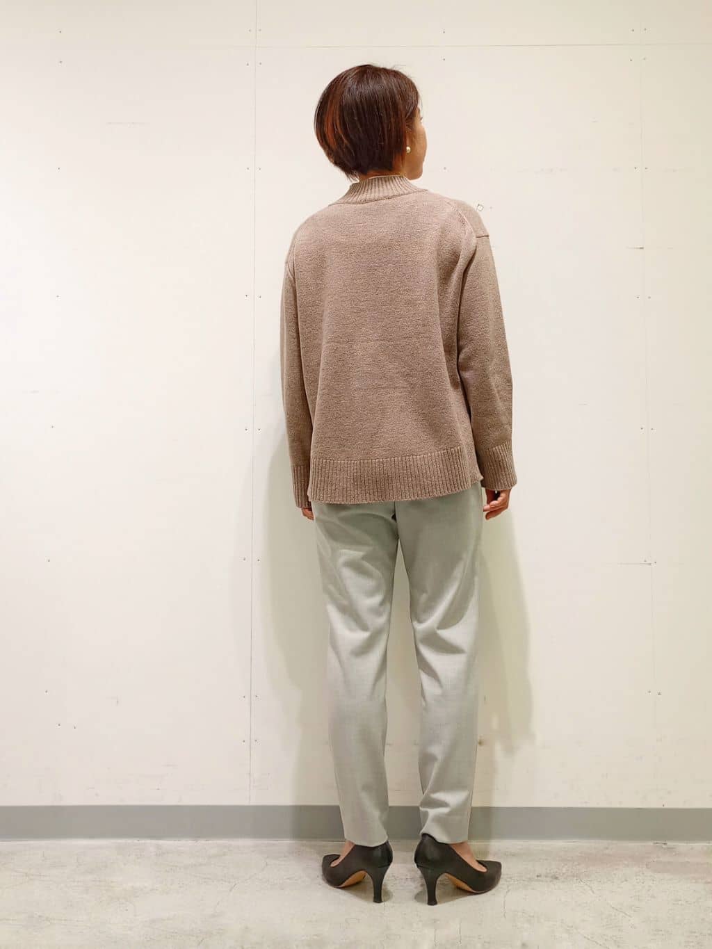 Kさんの「INDIVI｜【カシミヤ混】ミドルゲージ ハイネックニット」を使ったコーディネート