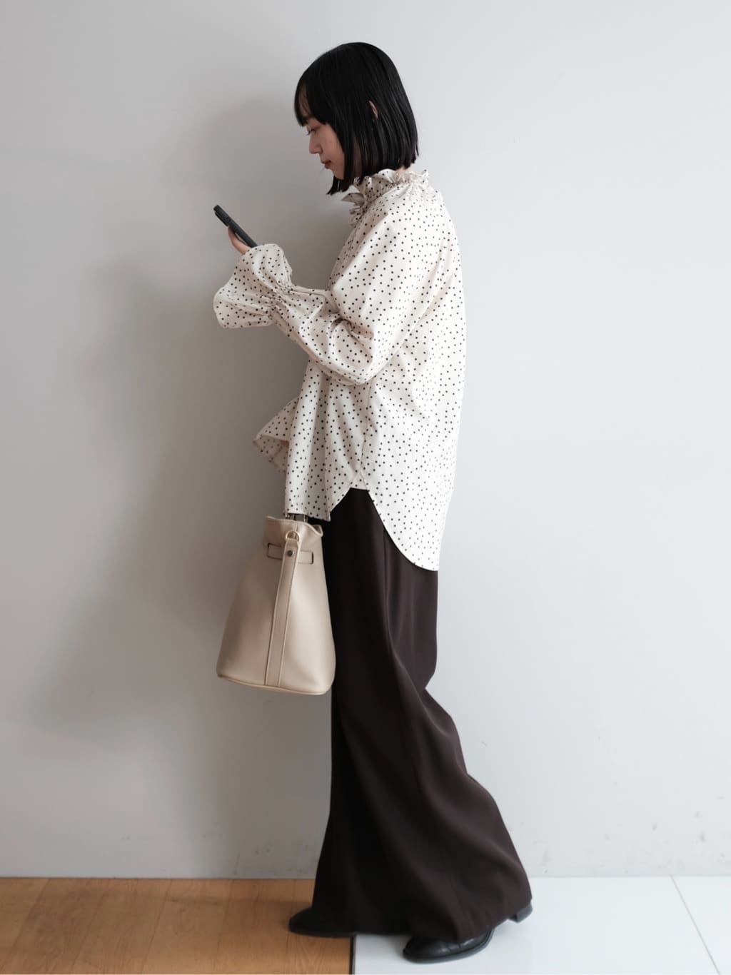 Kishimotoさんの「DRESSTERIOR｜◆ショートブーツ」を使ったコーディネート