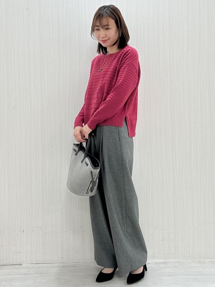 yuさんの「COUP DE CHANCE｜ダブルシェイプトート／2WAY使用／ショルダー付き」を使ったコーディネート