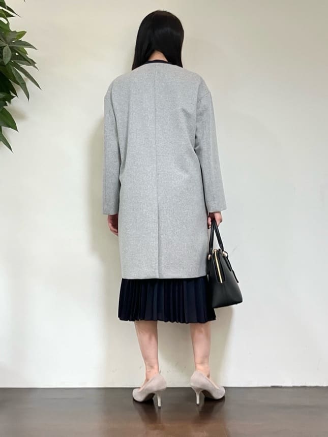 カレンさんの「UNTITLED｜◆【フォーマル/洗える】ボウタイ プリーツワンピース」を使ったコーディネート
