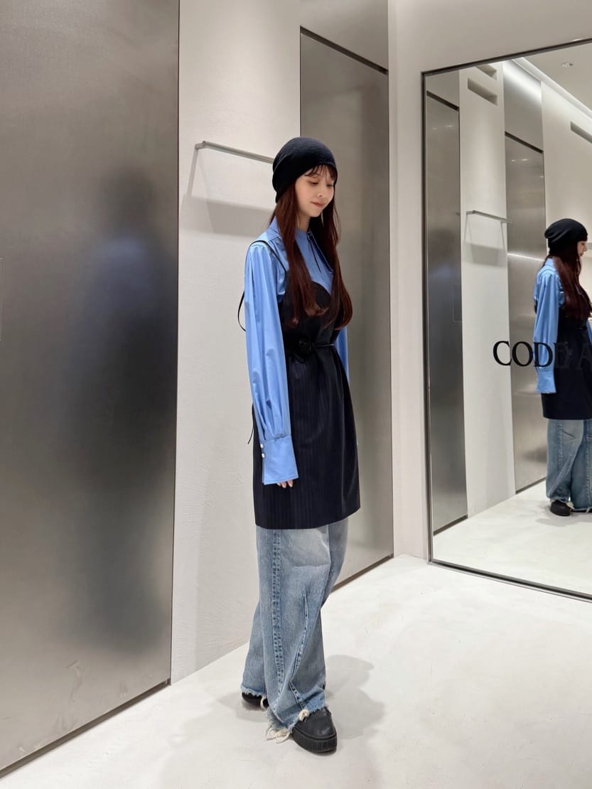 kanamiさんの「CODE A｜tailored mood mini dress」を使ったコーディネート