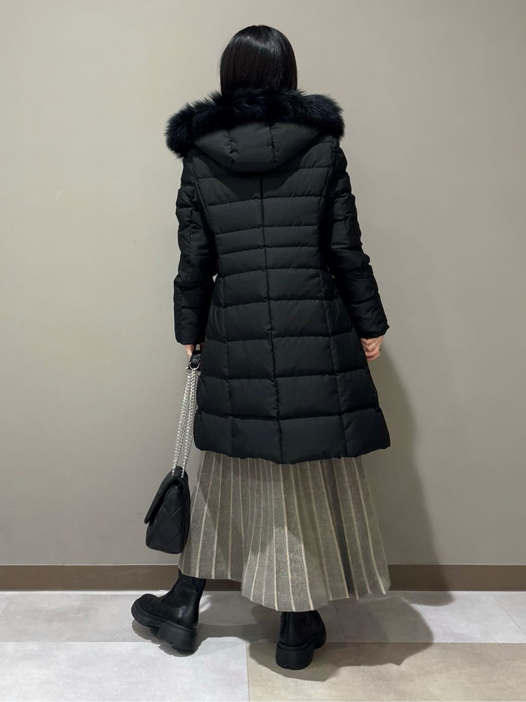 KEIKOさんの「INDIVI｜【冬ニット人気NO．1！／カシミヤ混】ミドルゲージハイネックニット」を使ったコーディネート