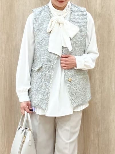 Keiさんの「grove｜【マシンウォッシュ／防シワ/SS-3L】ストレッチワイドパンツ」を使ったコーディネート