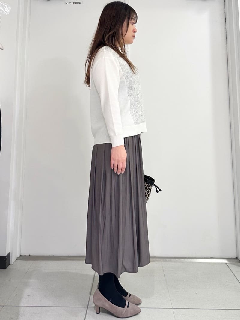 miさんの「Reflect｜アーガイル柄ハイネックニット」を使ったコーディネート