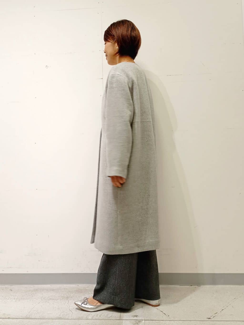 Kさんの「INDIVI｜【軽量／ウール混】ライトフォルム ロングコート」を使ったコーディネート