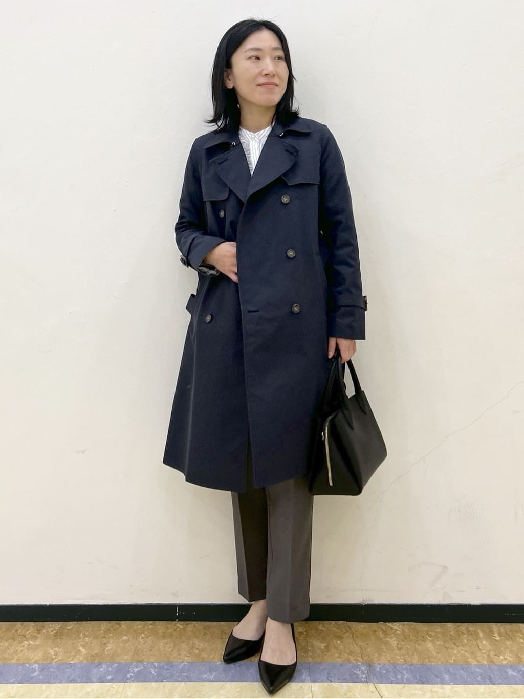 su.さんの「index｜撥水トレンチコート【洗濯機OK／花粉対応】《XS～3L》」を使ったコーディネート