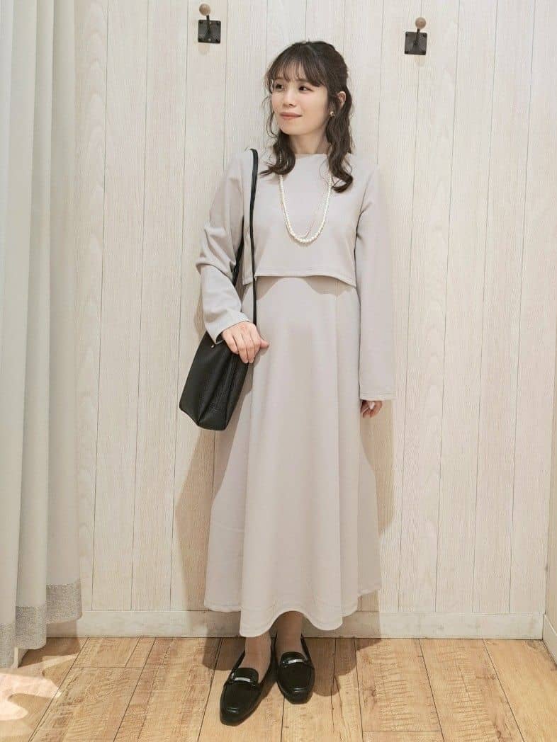 SAKIさんの「SHOO･LA･RUE｜【S-LL】コーデに迷わずきちんと決まる セットアップ風ワンピース」を使ったコーディネート