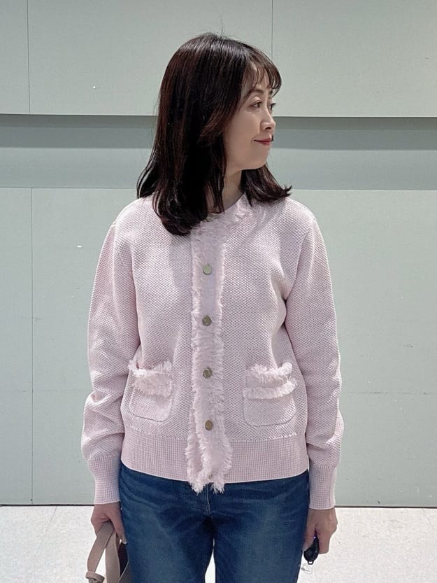 makiさんの「UNTITLED｜【洗える/ジャケット風】ツイードニットカーディガン」を使ったコーディネート