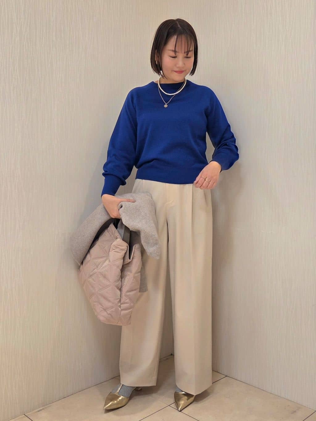 naokoさんの「UNTITLED｜【軽アウター/ミドル丈】ウールニットコーディガン」を使ったコーディネート