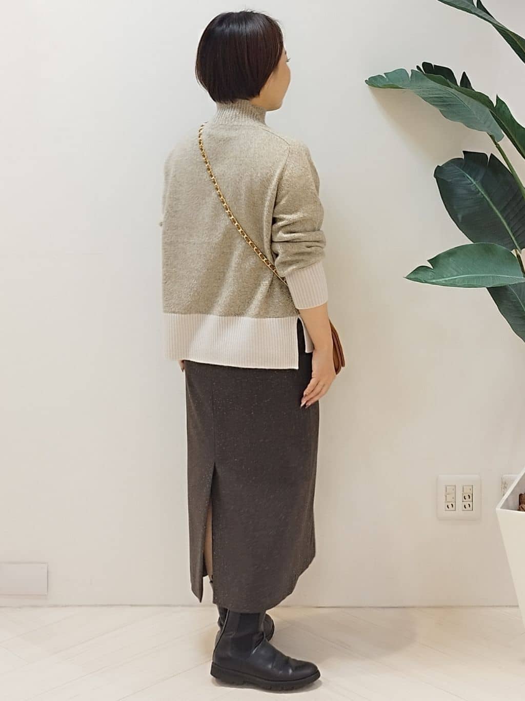 s u g iさんの「UNTITLED｜【8色展開/洗える】ウールカシミヤ ハイネックニット」を使ったコーディネート