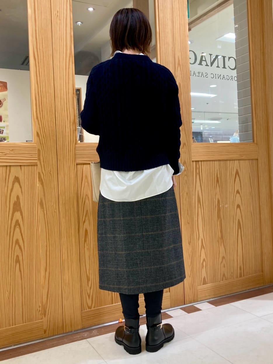 ゆうさんの「UNTITLED｜【洗える】スポンディッシュ ケーブル柄ニット」を使ったコーディネート