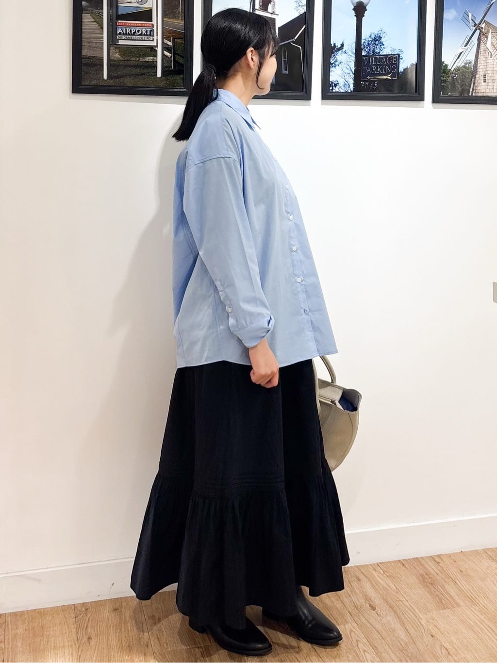 Ririkaさんの「Dessin｜【洗える】刺繍ロゴ入りオーバーシャツ」を使ったコーディネート
