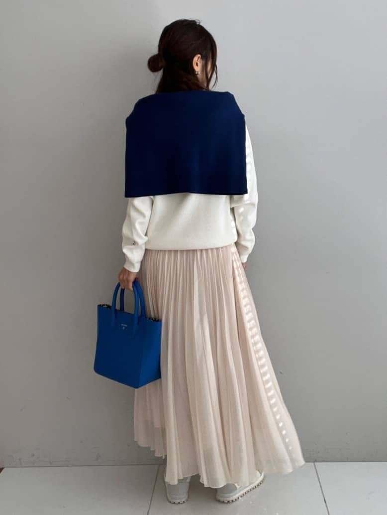 misaさんの「DRESSTERIOR｜◆ウォッシャブルコットンカシミヤプルオーバーニット」を使ったコーディネート