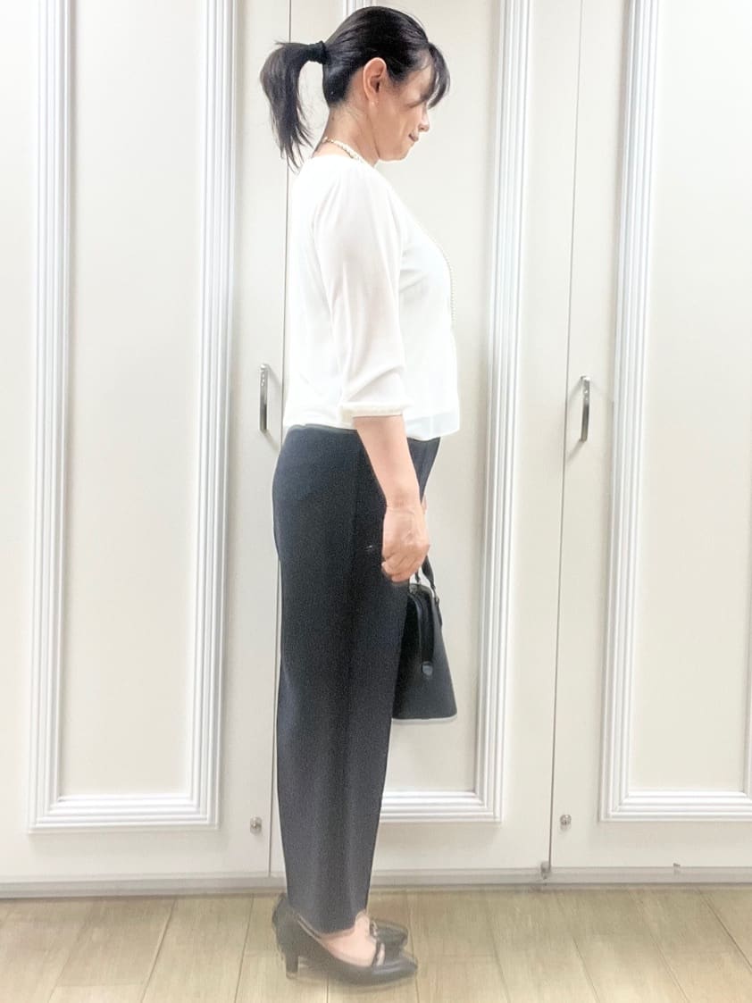 KAOさんの「Reflect｜【SS-4Lサイズ】ピンタック&times;スカラレースブラウス」を使ったコーディネート