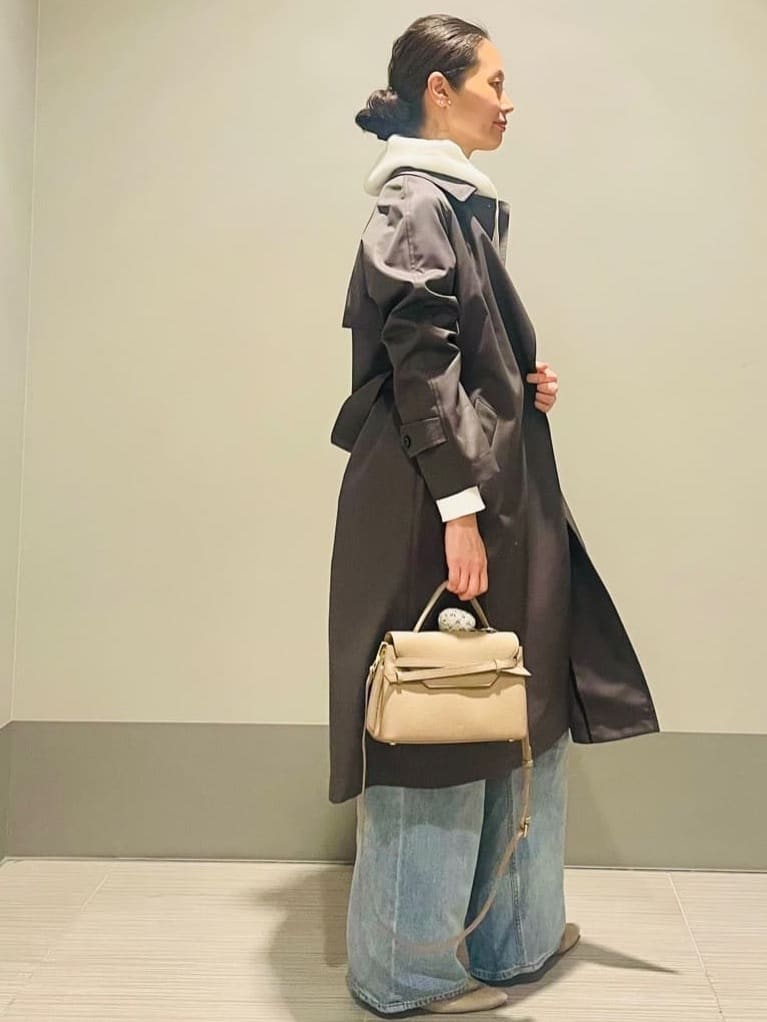 Annさんの「DRESSTERIOR｜【ウォッシャブル/美シルエット】ライト トレンチコート」を使ったコーディネート