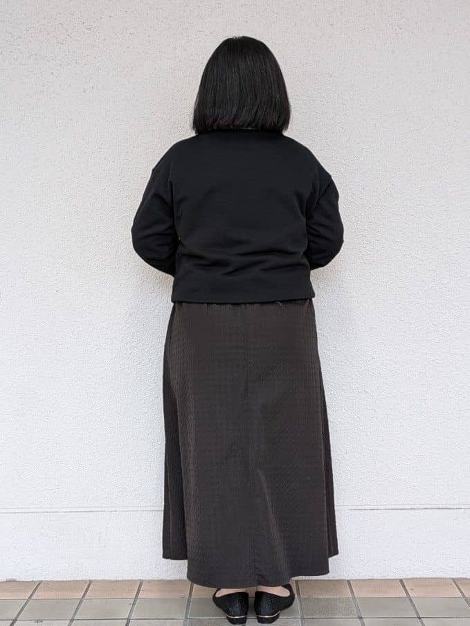 ぽんさんの「OPAQUE.CLIP｜コード刺繍裏毛プルオーバー【洗濯機OK】」を使ったコーディネート