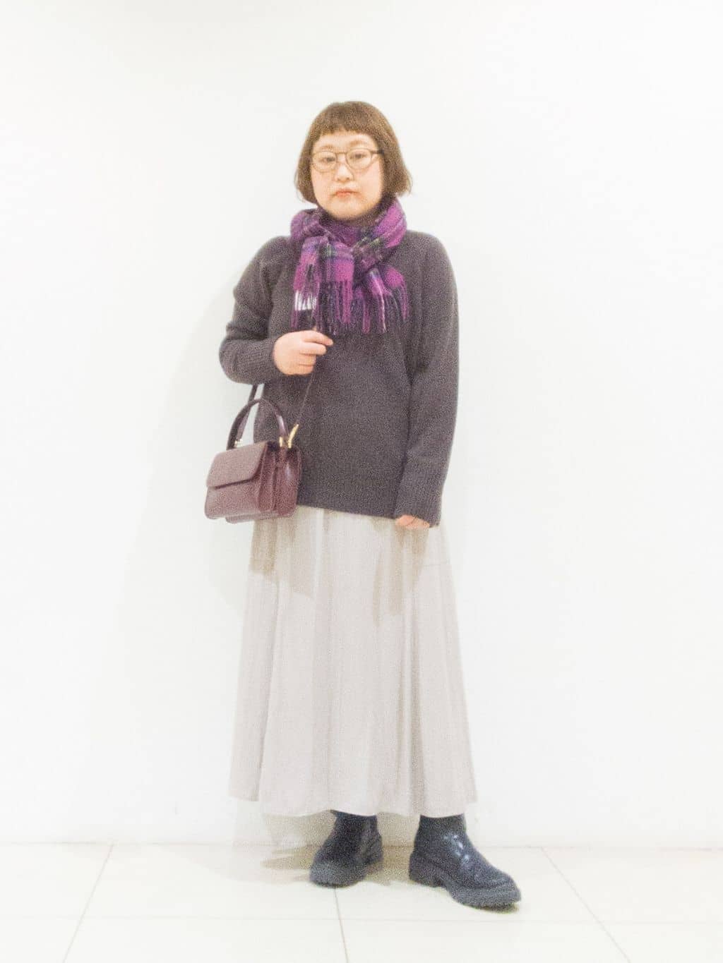 takedaさんの「UNTITLED｜【重ね着もおすすめ/洗える】ウールカシミヤ クルーネックニット」を使ったコーディネート