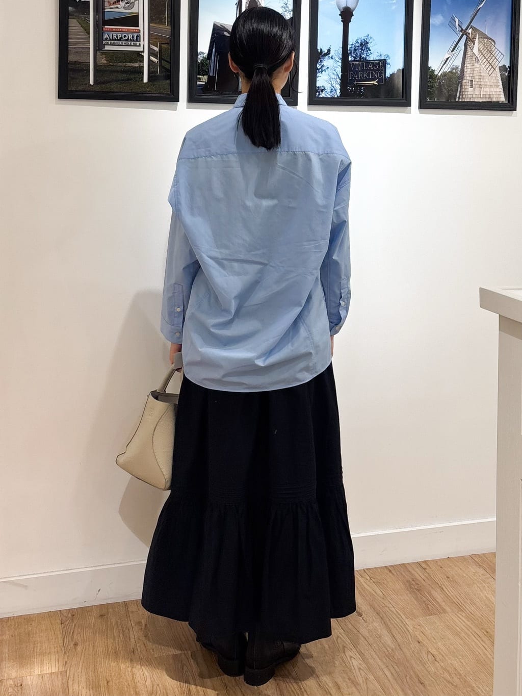Ririkaさんの「Dessin｜【洗える】刺繍ロゴ入りオーバーシャツ」を使ったコーディネート