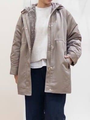シュウコさんの「grove｜最終お値下げ！！【名品アウター/3WAY・はっ水】ボアライナー付きモッズコート」を使ったコーディネート
