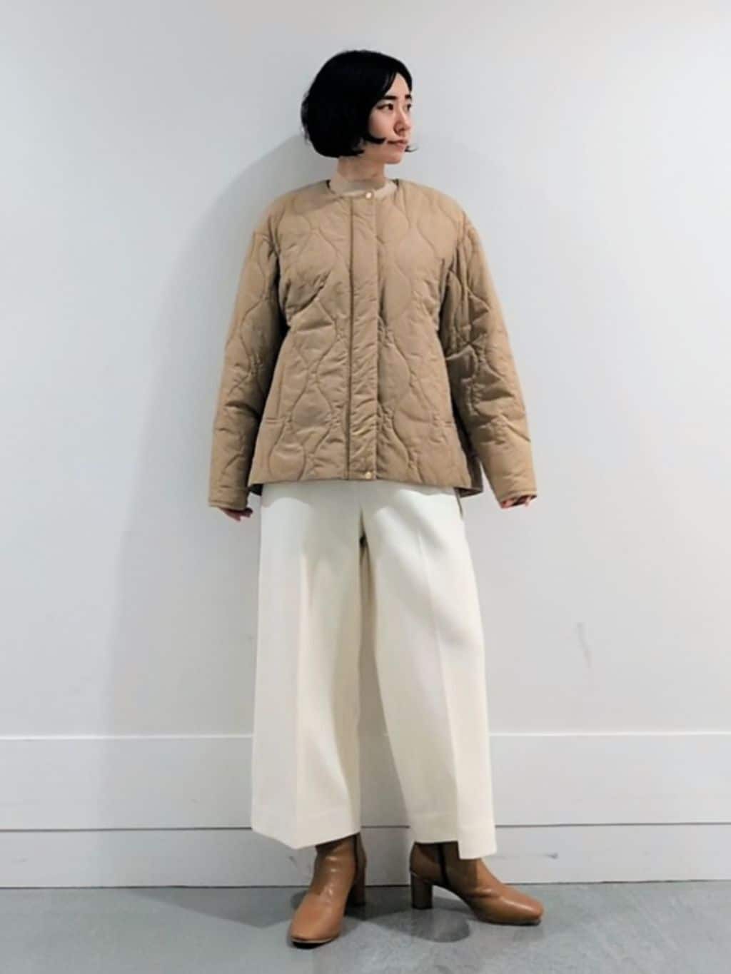 ミズタさんの「UNTITLED｜【洗える】モックネックミラノリブニット」を使ったコーディネート