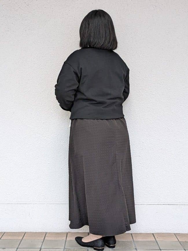 ぽんさんの「OPAQUE.CLIP｜コード刺繍裏毛プルオーバー【洗濯機OK】」を使ったコーディネート