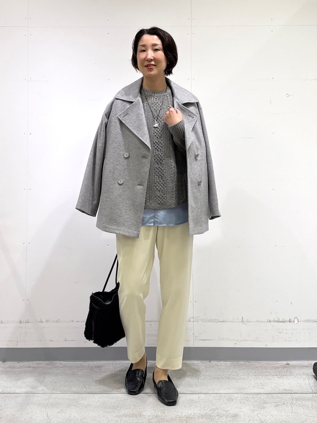 yuriさんの「INDIVI｜【コットン】シャツ切り替えカットソー」を使ったコーディネート