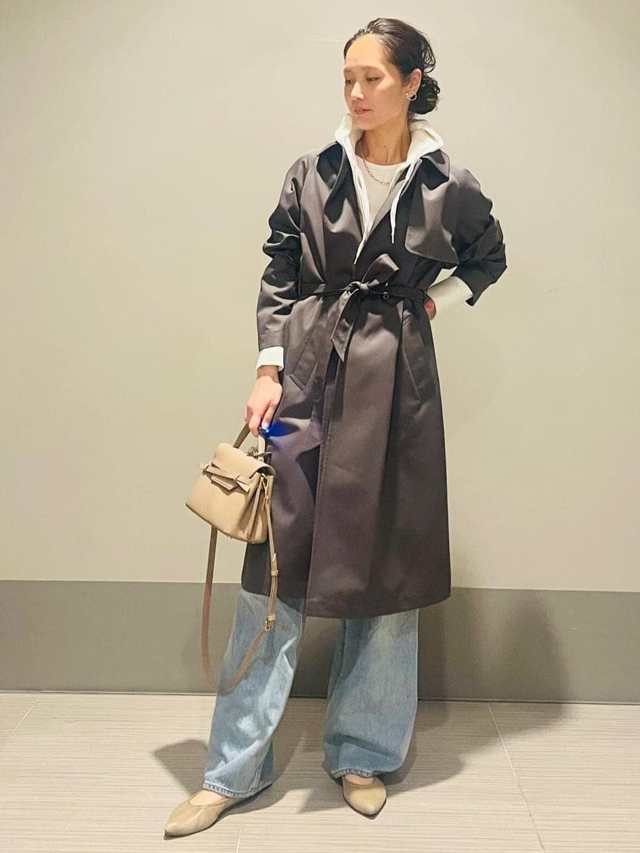 Annさんの「DRESSTERIOR｜【ウォッシャブル/美シルエット】ライト トレンチコート」を使ったコーディネート