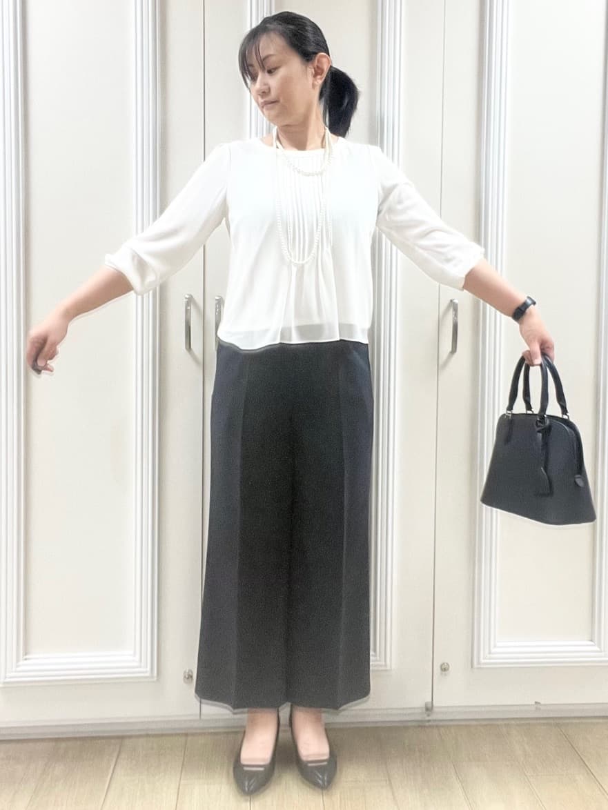 KAOさんの「Reflect｜【SS-4Lサイズ】ピンタック&times;スカラレースブラウス」を使ったコーディネート