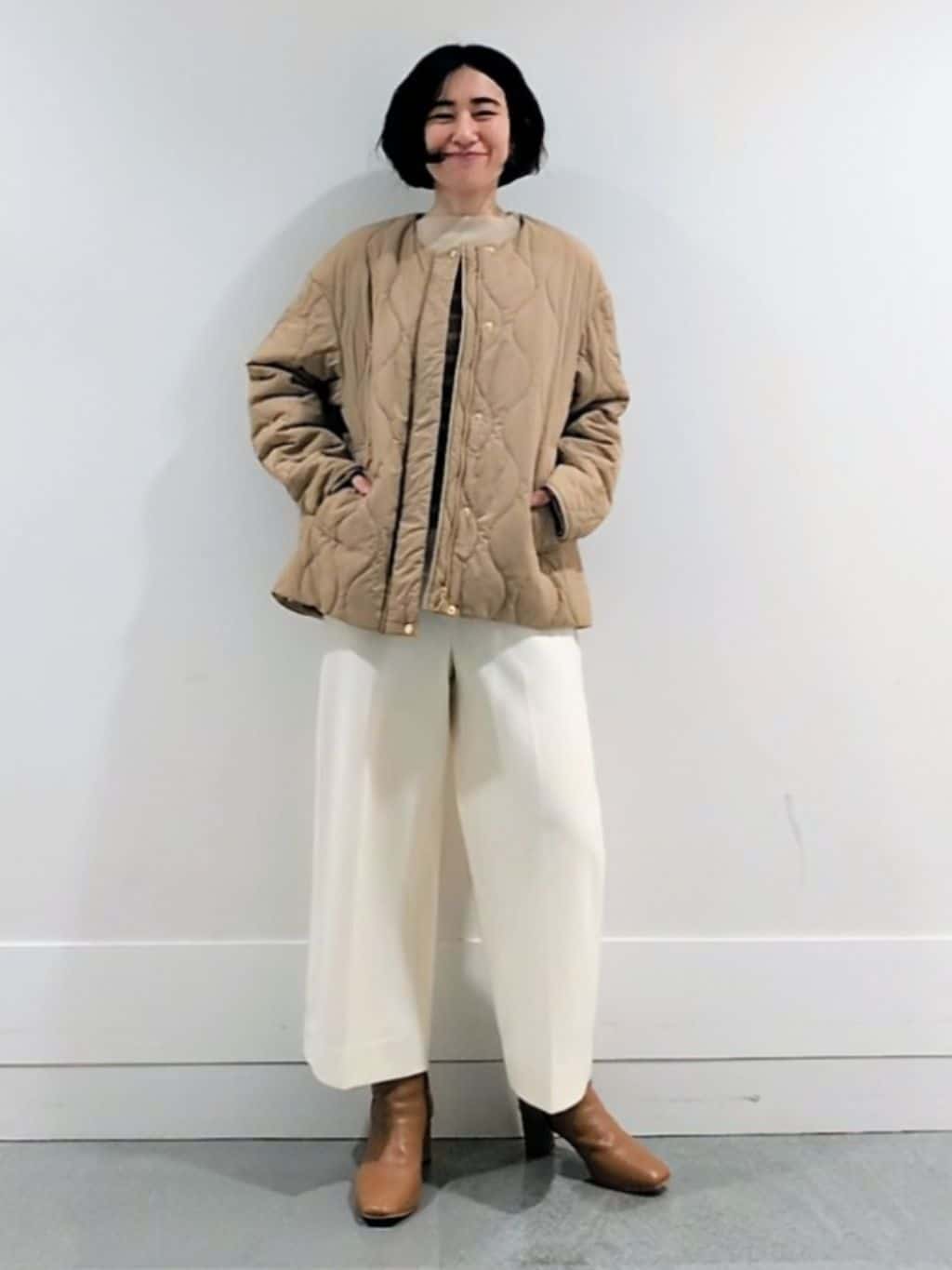 ミズタさんの「UNTITLED｜【洗える】モックネックミラノリブニット」を使ったコーディネート