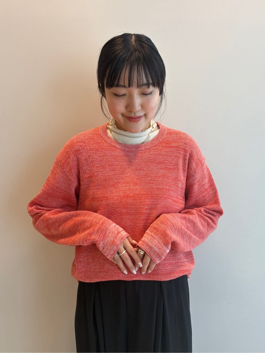 Akutagawaさんの「TAKEO KIKUCHI｜【洗える】カラースプリングニット」を使ったコーディネート