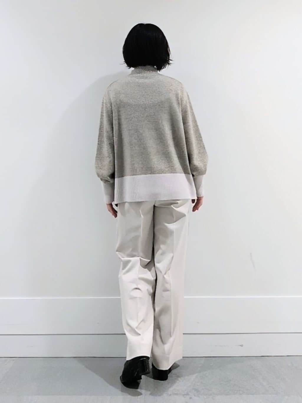 ミズタさんの「UNTITLED｜【8色展開/洗える】ウールカシミヤ ハイネックニット」を使ったコーディネート