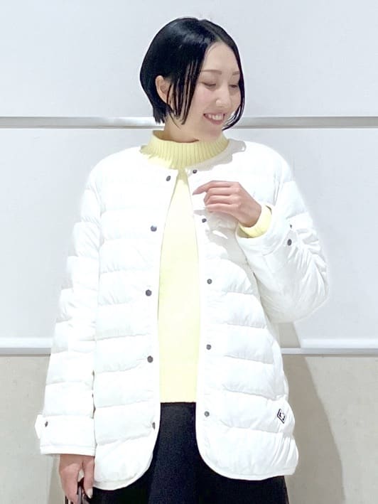 eriko さんの「Dessin｜【撥水・2WAY】ミュラーダウンコートミドル丈」を使ったコーディネート