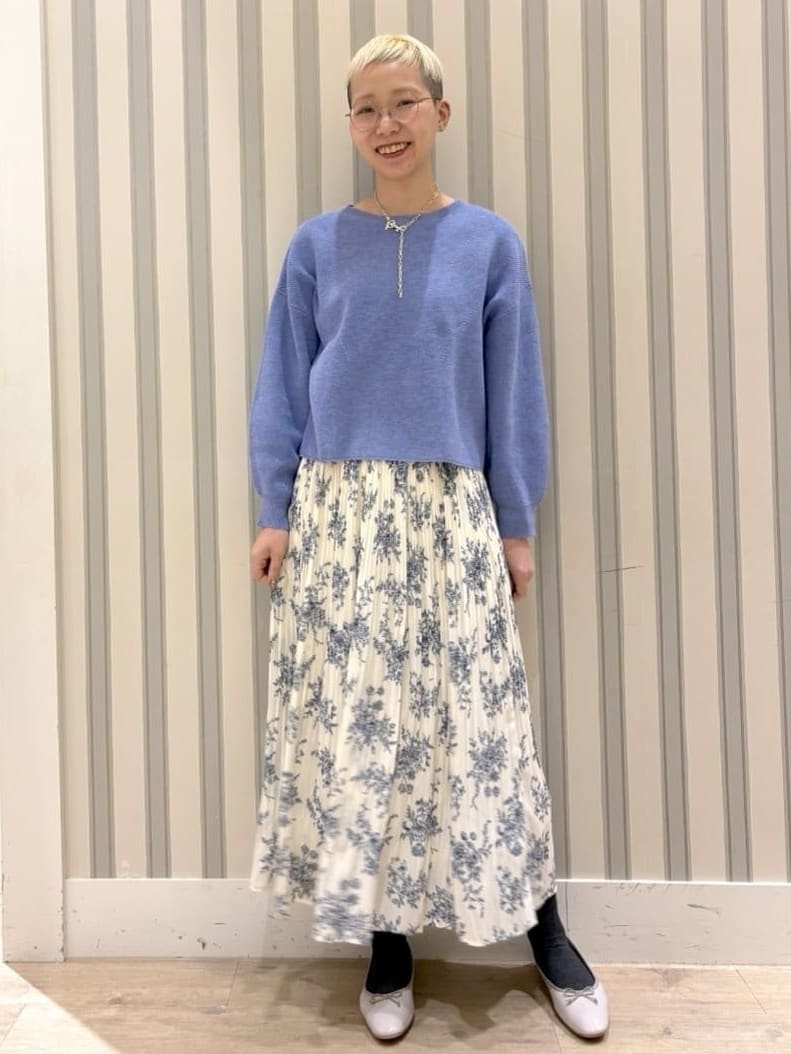  Ayumiさんの「grove｜毎日着たくなる、もちもち畦編みニット」を使ったコーディネート