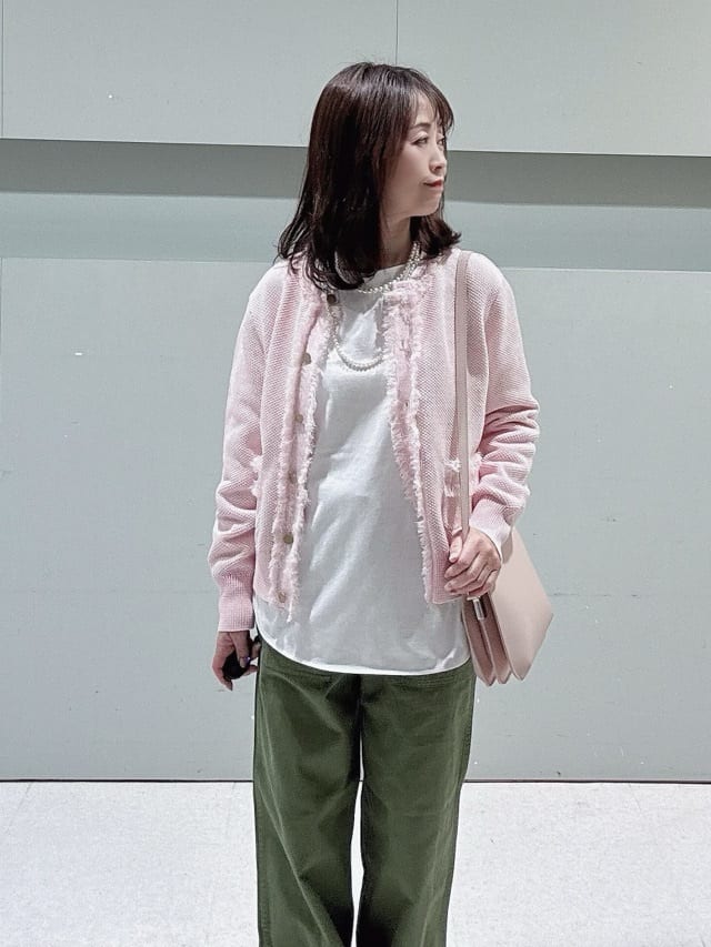 makiさんの「UNTITLED｜【洗える/ジャケット風】ツイードニットカーディガン」を使ったコーディネート