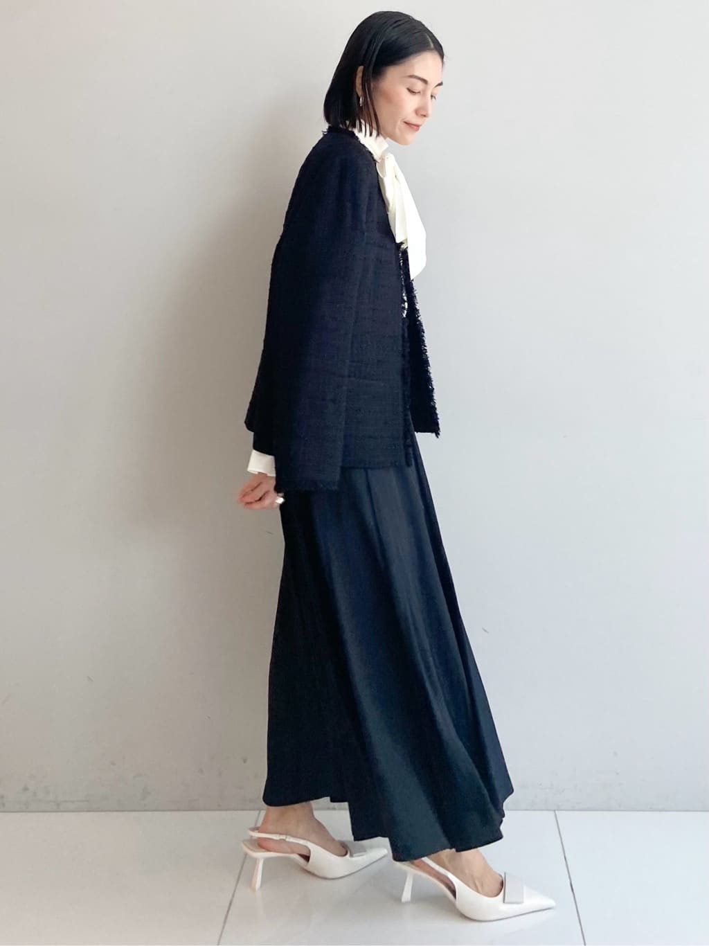 AYAさんの「UNTITLED｜【仕事着/スーツ】ファンシーツイード ジャケット」を使ったコーディネート