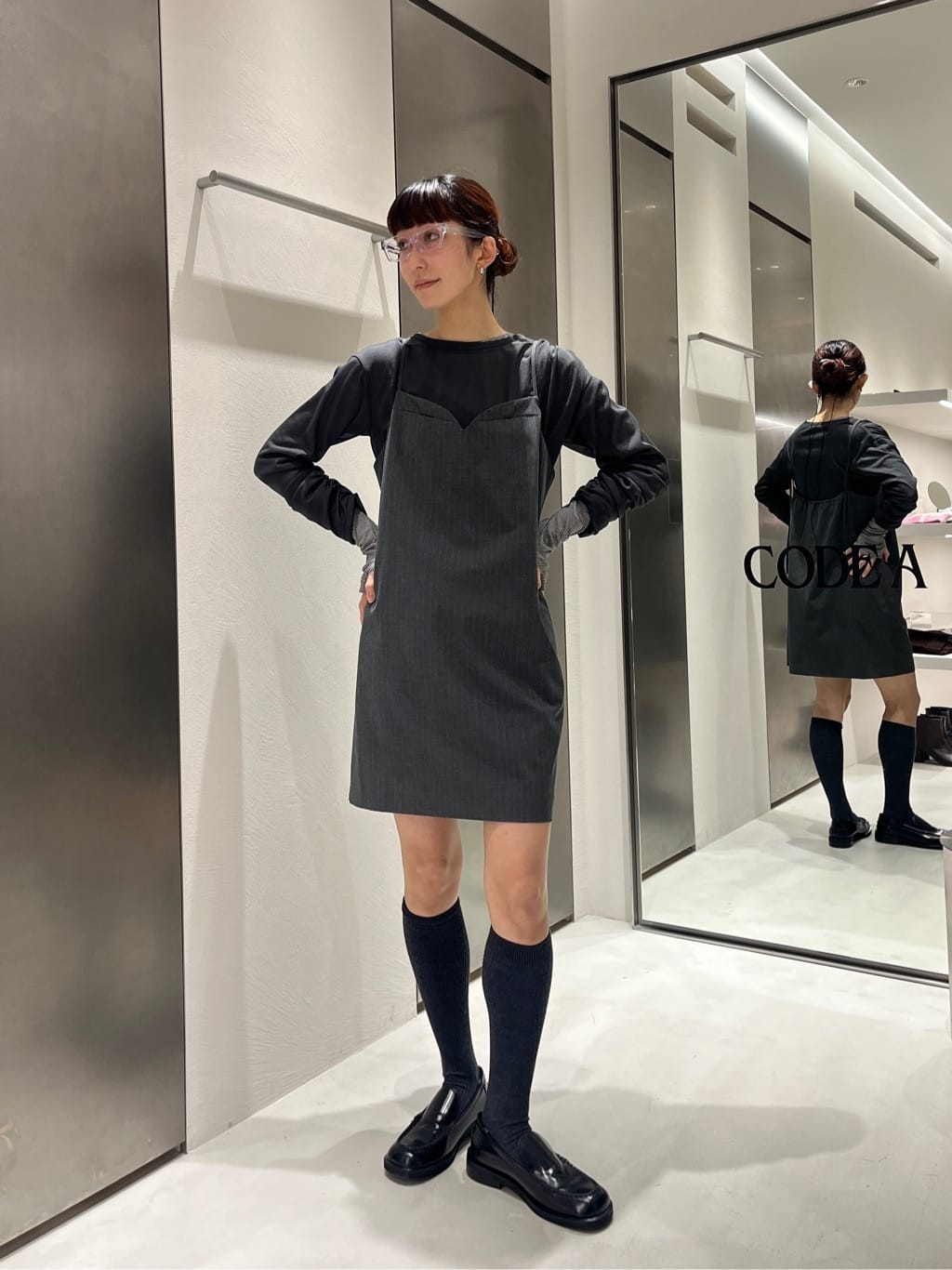 Rielさんの「CODE A｜tailored mood mini dress」を使ったコーディネート