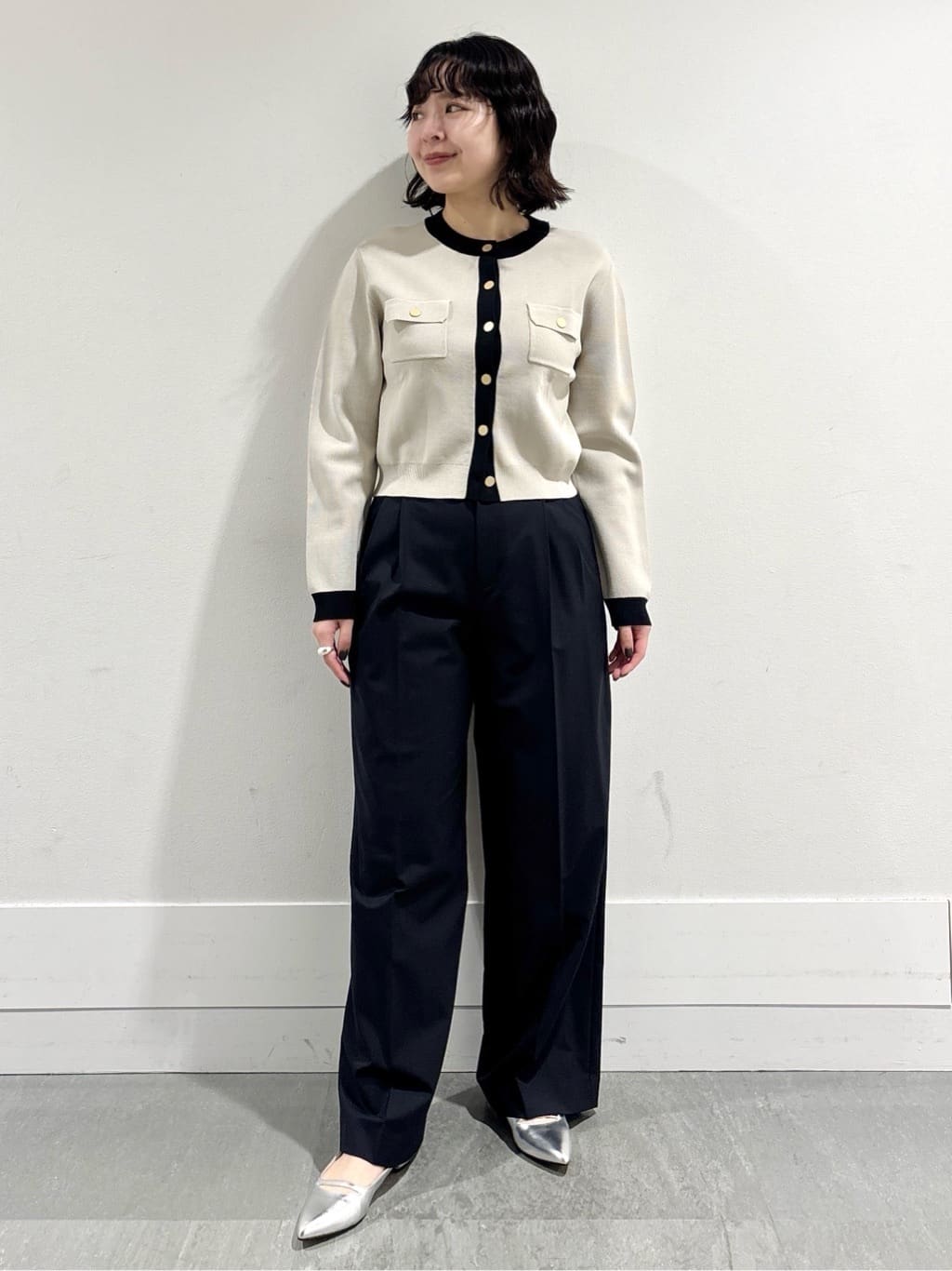 モエカさんの「UNTITLED｜【洗える/ジャケット風】ミラノリブカーディガン」を使ったコーディネート