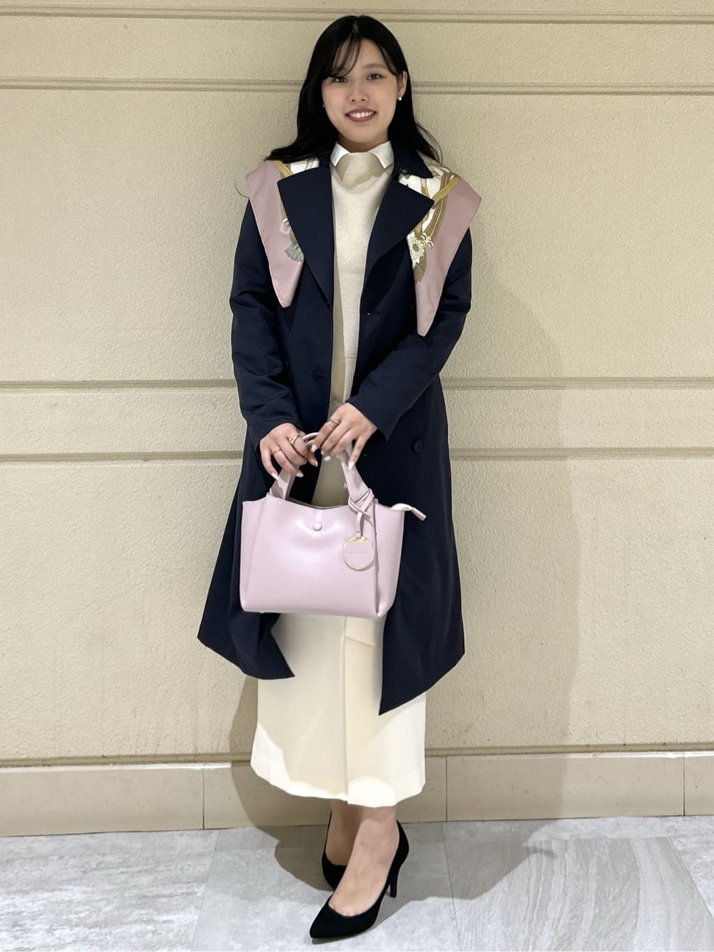 Momokaさんの「COUP DE CHANCE｜【撥水／通勤】きれいめトレンチコート」を使ったコーディネート
