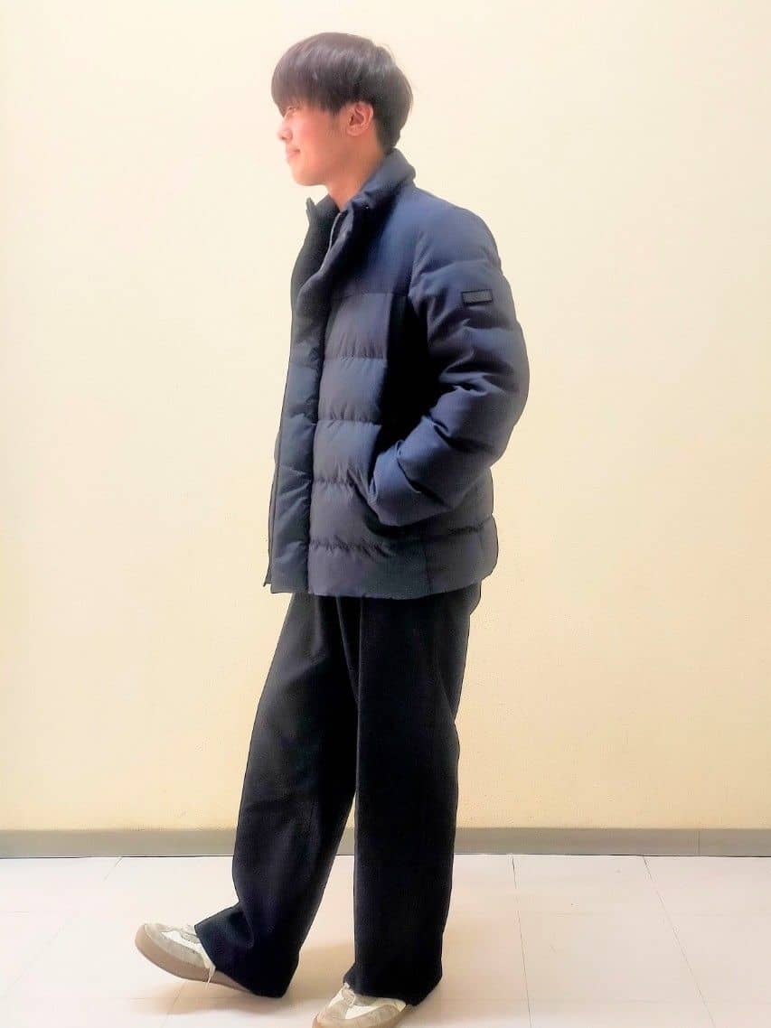 nerさんの「TAKEO KIKUCHI｜カラーコンビ ダウンブルゾン」を使ったコーディネート