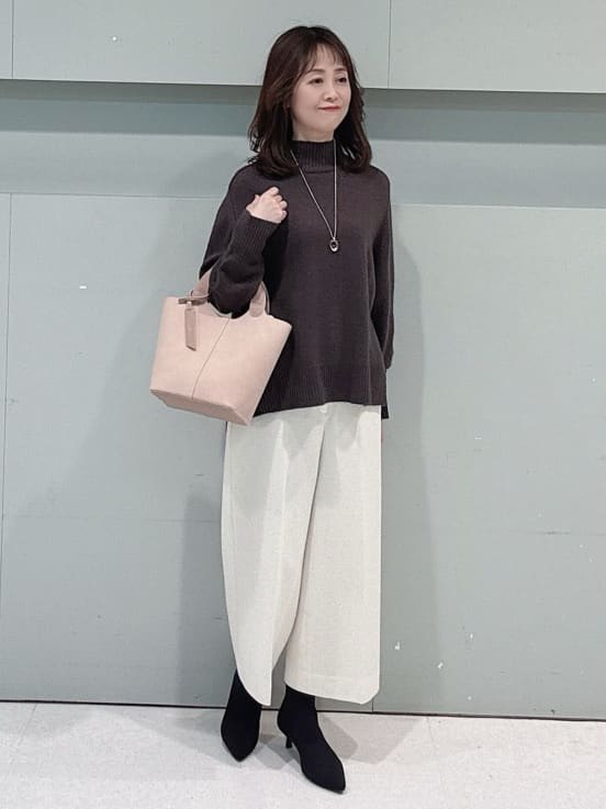makiさんの「UNTITLED｜【エレガント／ミディアウター】ミックスヘリンボンコート」を使ったコーディネート