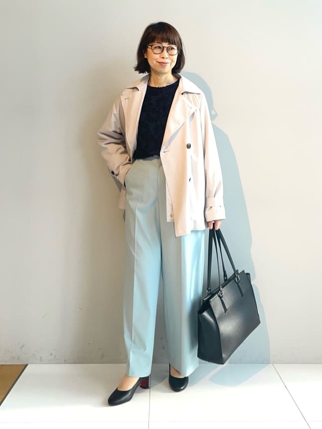 murayamaさんの「INDIVI｜【華やか／大人シアー／セレモニー】カットフリンジブラウス」を使ったコーディネート