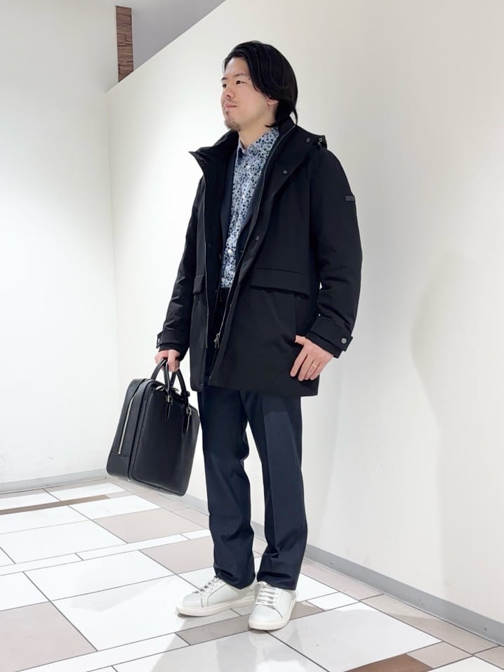 及川さんの「TAKEO KIKUCHI｜【None Of Stress】ストレッチ ダウンブルゾン」を使ったコーディネート