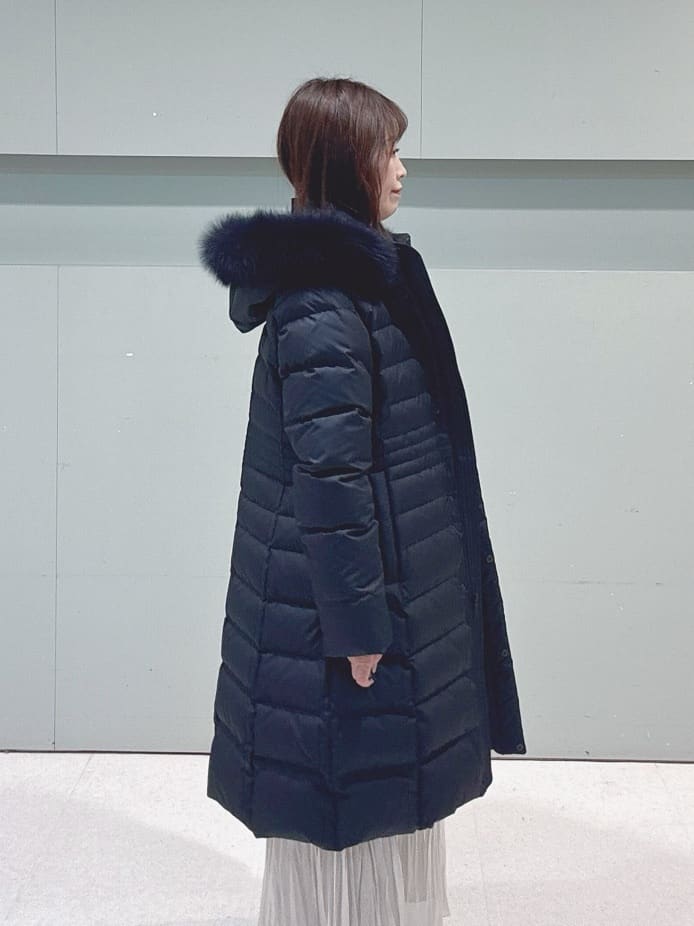 makiさんの「UNTITLED｜【はっ水機能/フード取り外し可/防寒】ロングダウンコート」を使ったコーディネート