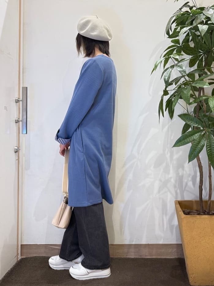misakiさんの「SHOO･LA･RUE｜【体型カバー/洗濯機可/S-LL】お袖ストライプAラインチュニック」を使ったコーディネート