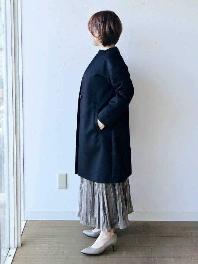やじまさんの「UNTITLED｜【洗える】モックネックミラノリブニット」を使ったコーディネート