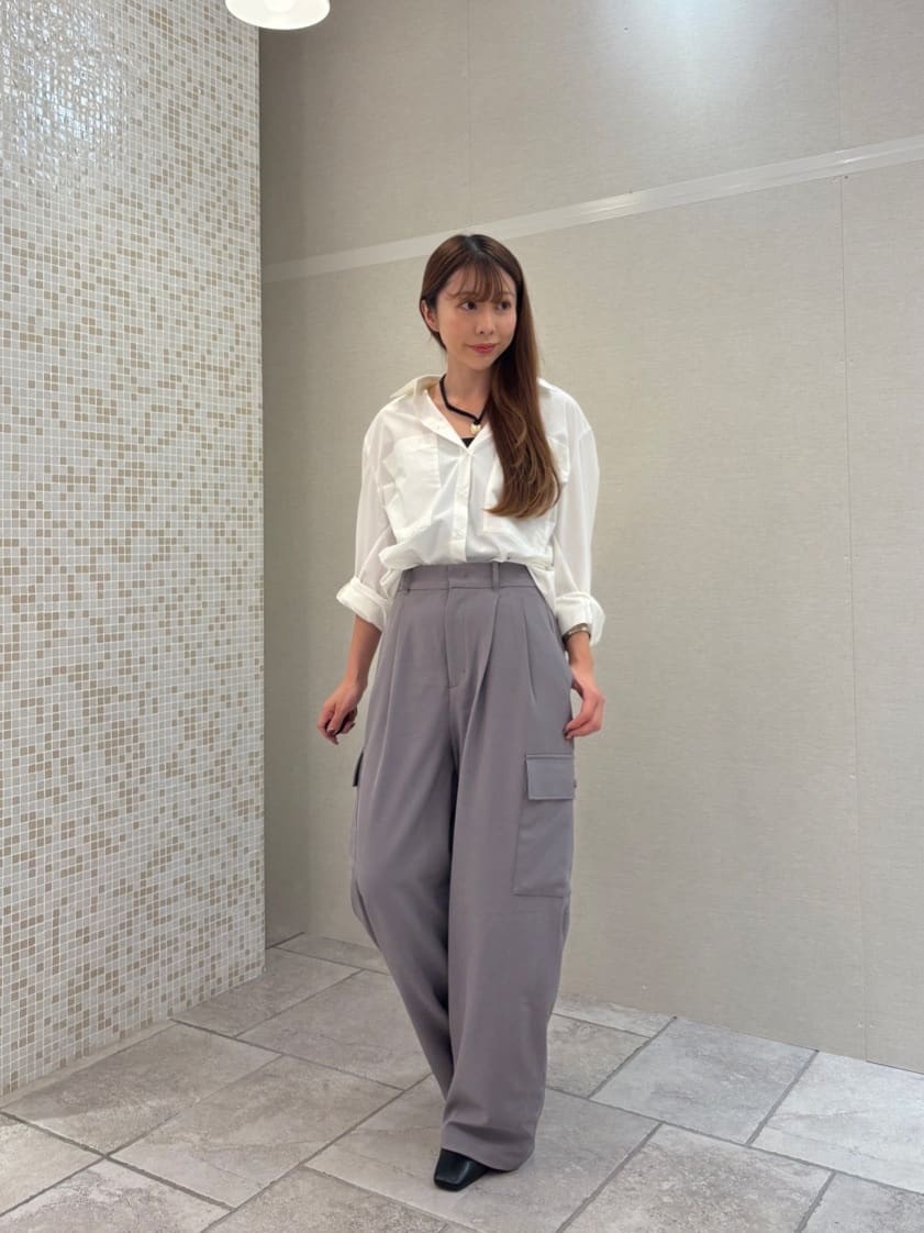 norimiさんの「INDIVI｜メランジツイルカーゴパンツ」を使ったコーディネート