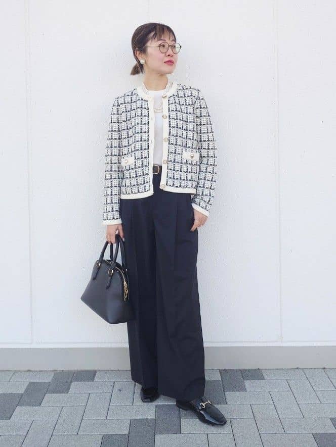 MUTSUKOさんの「UNTITLED｜【TORRAZZO DONNA】ツイードコットンカーディガン」を使ったコーディネート