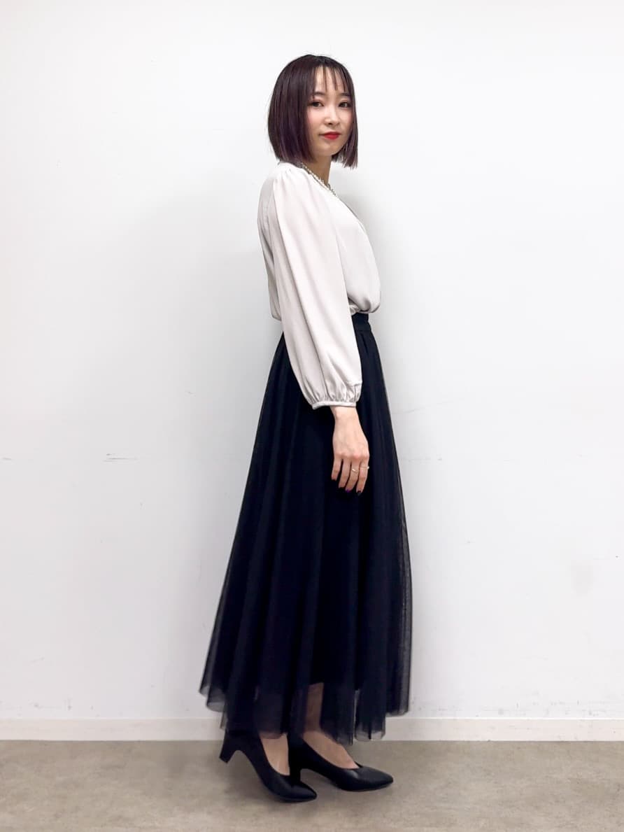 𝐜𝐡𝐢𝐤𝐚さんの「SHOO･LA･RUE｜【S-3L】オンとオフで印象が変わる ライトツイードジャケット」を使ったコーディネート